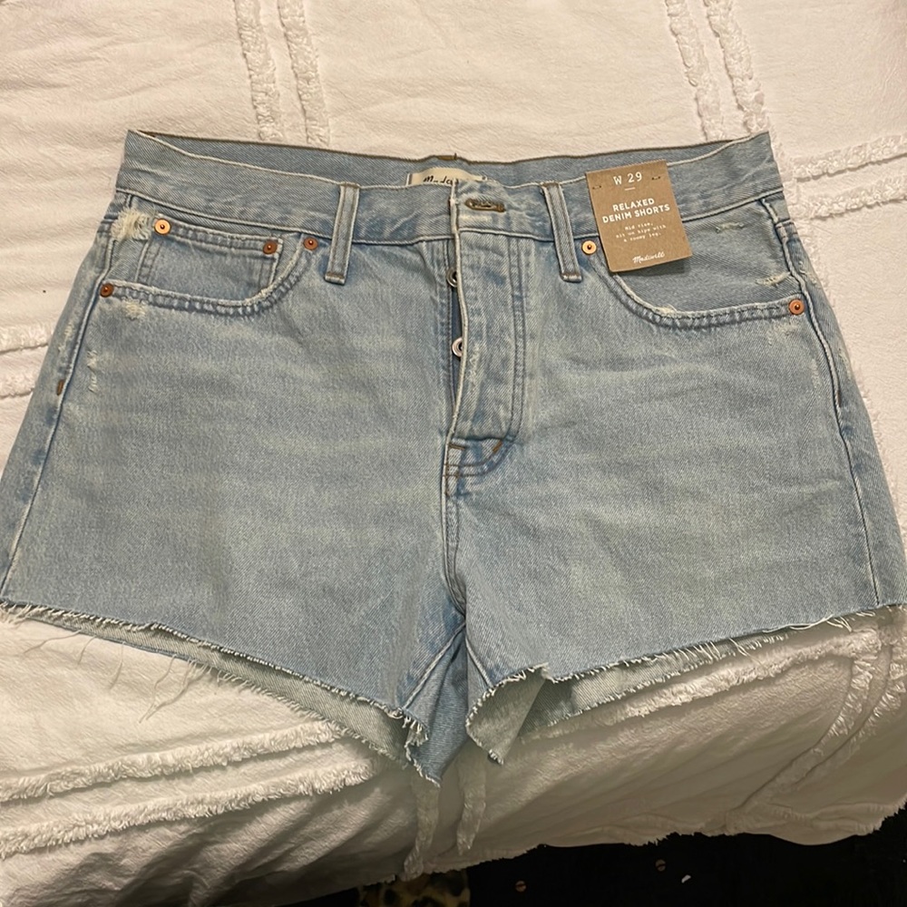 Madewell relaxed denim shorts